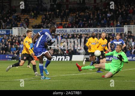 Hartlepool, UK. 21 décembre 2019. Régime de Toure de Hartlepool United va fermer pendant l'Vanarama match Ligue nationale entre Hartlepool United et Dagenham & Redbridge au parc Victoria, Hartlepool le dimanche 21 décembre 2019. (Crédit : Mark Fletcher | MI News) photographie peut uniquement être utilisé pour les journaux et/ou magazines fins éditoriales, licence requise pour l'usage commercial Crédit : MI News & Sport /Alamy Live News Banque D'Images