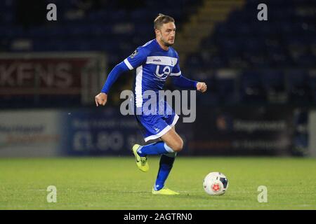 Hartlepool, UK. 21 décembre 2019. Hartlepool United's Gary Liddle en action au cours de l'Vanarama entre match de Ligue nationale Hartlepool United et Dagenham & Redbridge au parc Victoria, Hartlepool le dimanche 21 décembre 2019. (Crédit : Mark Fletcher | MI News) photographie peut uniquement être utilisé pour les journaux et/ou magazines fins éditoriales, licence requise pour l'usage commercial Crédit : MI News & Sport /Alamy Live News Banque D'Images