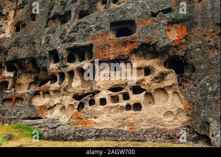 Centre archéologique des Ventanillas de Otuzco Cajamarca au Pérou à. Banque D'Images