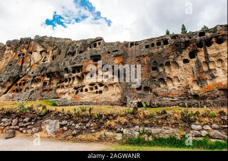 Centre archéologique des Ventanillas de Otuzco Cajamarca au Pérou à. Banque D'Images