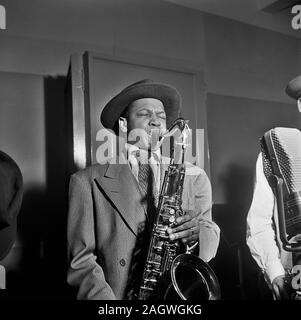 Portrait d'Illinois Jacquet, New York, N.Y., ca. Mai 1947 Banque D'Images