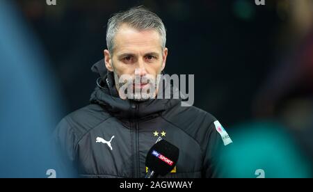 Berlin, Allemagne. Dec 21, 2019. Football : Bundesliga, Borussia Mönchengladbach - Hertha Berlin, 17e journée, stade olympique. Marco Coach de Rose ressemble Borussia Mönchengladbach concentré. Crédit : Andreas Gora/dpa/Alamy Live News Banque D'Images