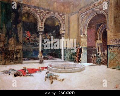 Le massacre des Abencerrajes (1870) du peintre espagnol Marià Fortuny ou Mariano Fortuny (1838-1878) Banque D'Images