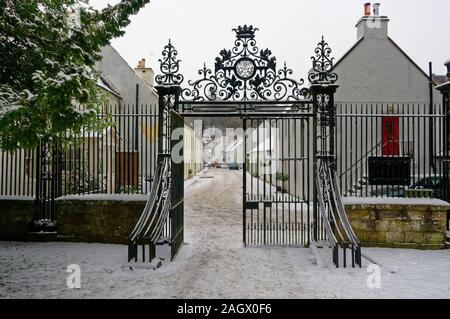 La cathédrale de Dunkeld, Perthshire, Écosse dans l'hiver Banque D'Images