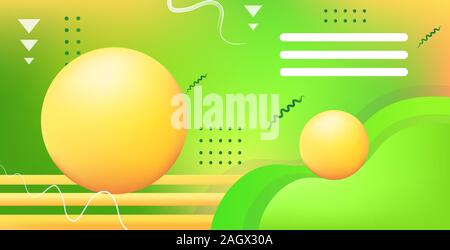 Modèle web dynamique avec des mesures vierges gradient coloré abstract banner liquide en écoulement fluide forme horizontale de couleur vector illustration Illustration de Vecteur