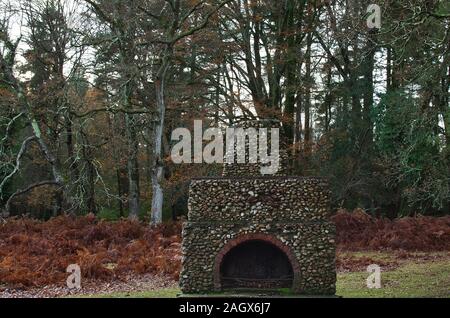 Cheminée portugais à New Forest,Bolderwood Banque D'Images