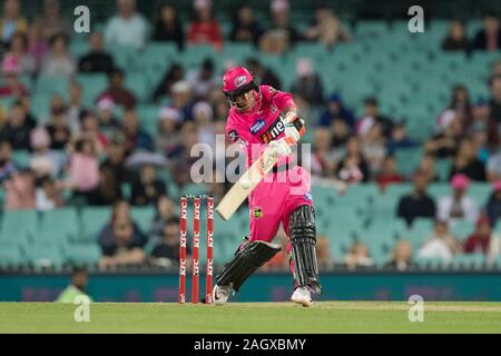 Sydney, Australie. Dec 22, 2019. Sixers Sydney dvd Josh Philippe chauve-souris pendant le Big Bash de cricket entre Sydney et Brisbane Sixers de chaleur à Sydney Cricket Ground, Sydney, Australie, le 22 décembre 2019. Photo de Peter Dovgan. Credit : UK Sports Photos Ltd/Alamy Live News Banque D'Images