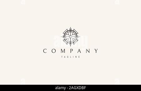 Logo vectoriel sur lequel une image abstraite d'un symbole alchimique. Illustration de Vecteur