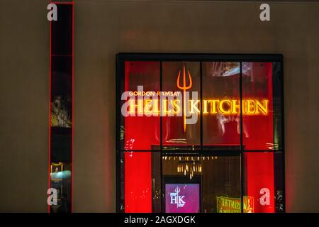 LAS VEGAS - janvier 24, 2018 : Hells kitchen restaurant situé à Las Vegas, Nevada, USA. Banque D'Images