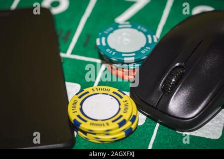 Jeux et paris en ligne Banque D'Images