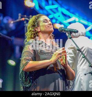 Lugano, Suisse - 9 juillet 2016 - Le chanteur de Jazz estival à nda sur Lugano Suisse Banque D'Images