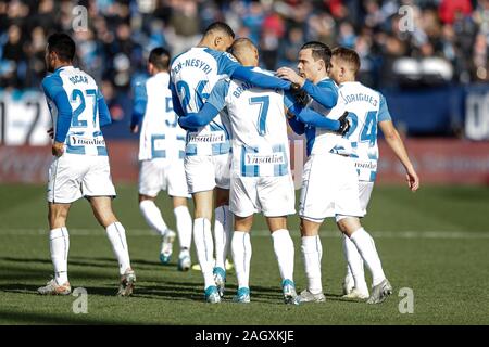 Madrid, Espagne. Dec 22, 2019. Estadio Municipal de Butarque, Madrid, Espagne. Dec 22, 2019. Credit : Action Plus Sport Images/Alamy Live News Banque D'Images