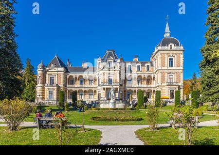 Vue sur les toits et Prater de Vienne, Autriche Banque D'Images