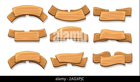 Planches de contre-plaqué pour les jeux Illustration de Vecteur