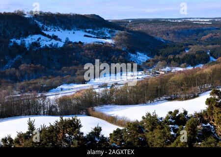 Newtondale, un jour d'hiver en 2010, le North York Moors, North Yorkshire, UK Banque D'Images