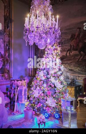 'Alice dans Le Palace" Affichage de Noël à Blenheim Palace en décembre 2019 Banque D'Images