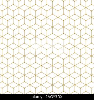 Résumé motif hexagonal. 3d illustration isolé sur fond blanc Banque D'Images
