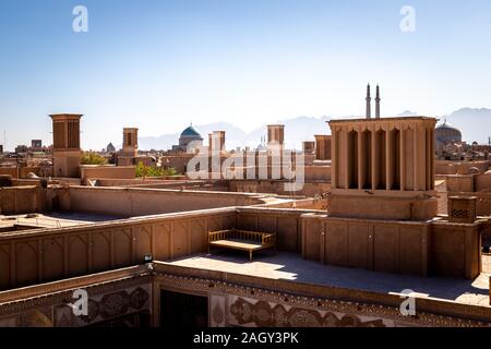 Visite de l'ancienne ville Yazd, Iran Banque D'Images