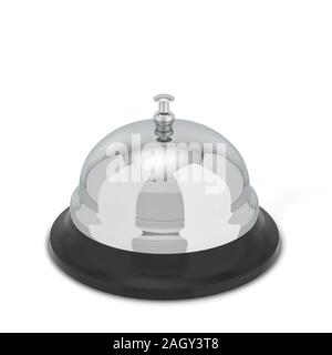Service de l'hôtel bell. 3d illustration isolé sur fond blanc Banque D'Images