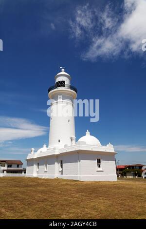 Phare de MacQuarie, ou phare, aka Sud lumière supérieure de la tête ; tête, Dunbar Street, Signal Hill Park, Sydney Australie Banque D'Images