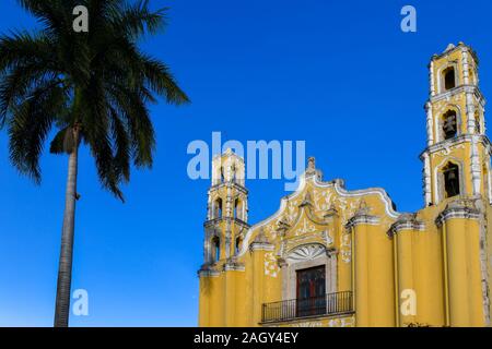 Iglesia de San Juan Bautista, Parque San Juan, Merida, Mexique Banque D'Images