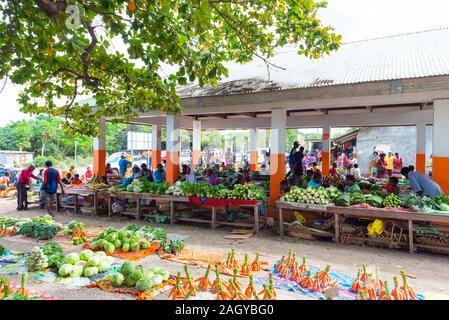 L'île de Tanna, VANUATU - 22 juillet 2019 : marché de légumes locaux Banque D'Images