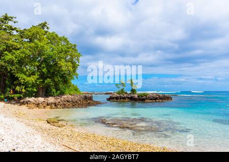 Seascape voir par temps ensoleillé, l'île de Tanna, Vanuatu Banque D'Images
