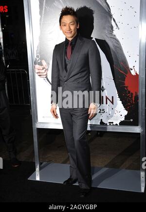 NINJA ASSASSIN Raizo pluie - Première mondiale à GraumanÕs Chinese Theatre de Los Angeles.07  07 Pluie Raizo Événements Tapis Rouge, Vertical, USA, industrie du film, ce Banque D'Images