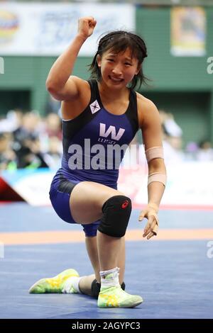 Gymnase de Komazawa, Tokyo, Japon. Dec 22, 2019. Yui Susaki, 22 décembre 2019 - Lutte : Toutes Japon Wrestling Championship 50kg nage libre au gymnase de Komazawa, Tokyo, Japon. Credit : YUTAKA/AFLO SPORT/Alamy Live News Banque D'Images