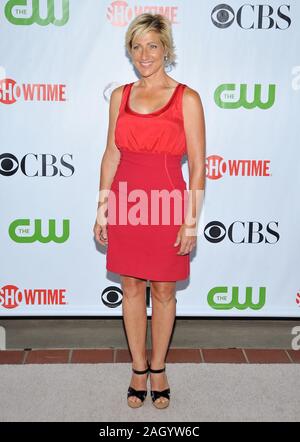 Edie Falco - CBS - TCA - Summer Press Tour à la Huntington Library à Pasadena.FalcoEdie 33 Red Carpet Event, Vertical, USA, industrie du film, Celebrit Banque D'Images