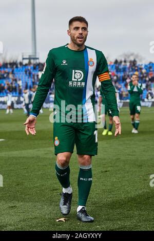 Saragosse, Espagne. Dec 22, 2019. David Lopez de RCD Espanyol vu en action pendant la match de la Liga entre CD Leganes et RCD Espanyol de Butarque Stadium à Leganes.(score final : CD Leganes 2:0 RCD Espanyol) Credit : SOPA/Alamy Images Limited Live News Banque D'Images