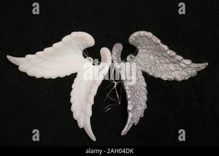 Belles ailes d'Ange pour la décoration de Noël en vacances Banque D'Images