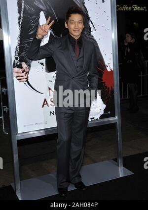 NINJA ASSASSIN Raizo pluie - Première mondiale à GraumanÕs Chinese Theatre de Los Angeles.Pluie Raizo 24 Red Carpet Event, Vertical, USA, industrie du film, de célébrité Banque D'Images