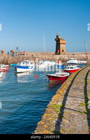 Port de Lynmouth, Exmoor, North Devon , Royaume-Uni Banque D'Images