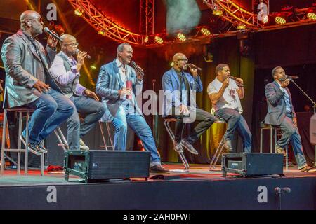 Lugano, Suisse - 10 juin 2016 - Prendre 6 singing Estival Jazz Lugano, Suisse Banque D'Images