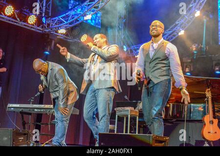 Lugano, Suisse - 10 juin 2016 - Prendre 6 singing Estival Jazz Lugano, Suisse Banque D'Images