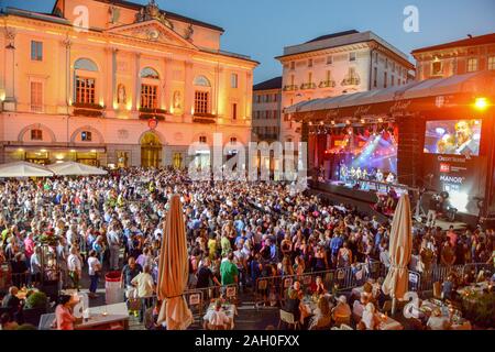 Lugano, Suisse - 10 juin 2016 - Prendre 6 singing Estival Jazz Lugano, Suisse Banque D'Images