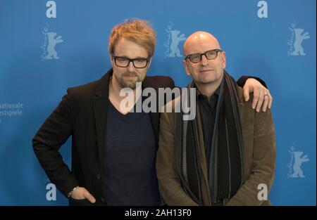 Steven Soderbergh, Joshua Leonard - Photocall zum Spielfilm 'Unsane', Berlinale 2018, 21. Februar 2018, Berlin. Banque D'Images