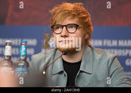 Ed Sheeran - Pressekonferenz zum Spielfilm 'Songwriter', Berlinale 2018, 23. Februar 2018, Berlin Banque D'Images