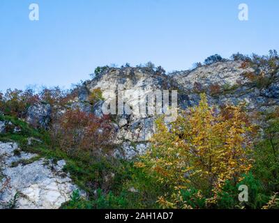 Levico, Italie : Paysage de montagne autour de Levico Terme Banque D'Images