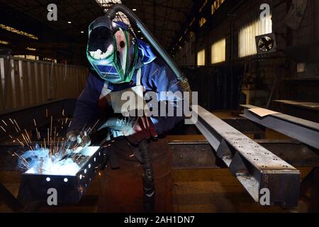 Soudeur en action - France Banque D'Images