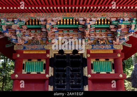 Détail de Toshogu. Nikko, Japon Banque D'Images