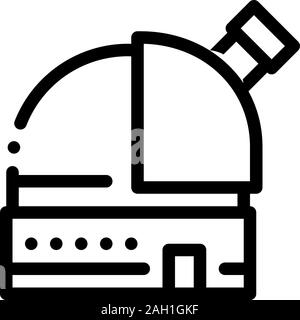 Télescope Observatoire Aperçu L'icône Illustration Illustration de Vecteur