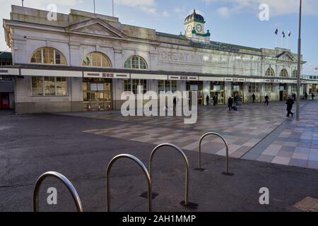 La gare centrale de Cardiff, Cardiff, Pays de Galles du Sud Banque D'Images