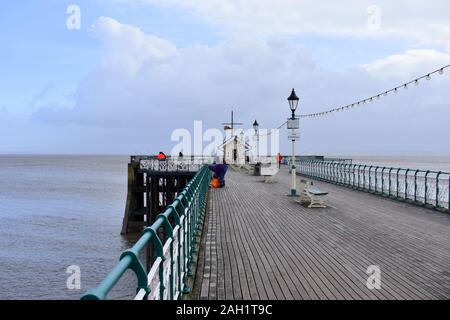 Penarth pier, Penarth, Cardiff, Pays de Galles Banque D'Images