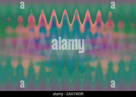 Un abrégé ondulées psychédélique image d'arrière-plan. Banque D'Images