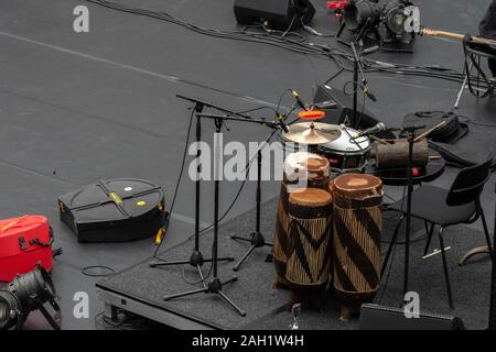 Les préparatifs d'un spectacle à Amsterdam aux Pays-Bas 2019 Banque D'Images