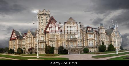 Le Palais de la Magdalena à Santander Banque D'Images