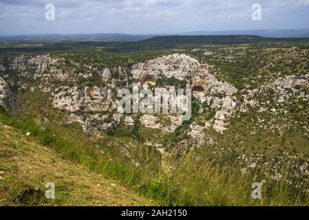 Italie Sicile Avola, 06 mai 2019 : la vallée de Cavagrande Cavagrande del Cassibile Cassibile ' ', nécropole de l'Sicani, le premier habite Banque D'Images