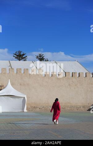 La place Moulay Hassan, Essaouira, UNESCO World Heritage Site, Maroc, Afrique du Nord Banque D'Images